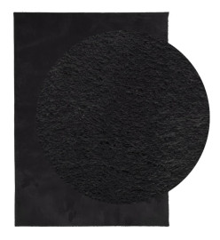 Tapis HUARTE à poils courts doux et lavable noir 200x280 cm