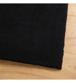 Tapis HUARTE à poils courts doux et lavable noir 200x280 cm