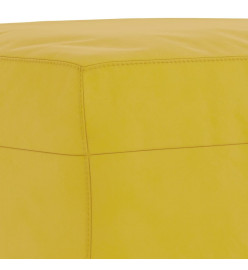 Ensemble de canapés 4 pcs avec coussins Jaune Velours