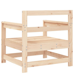 Chaises de jardin 2 pcs bois massif de pin