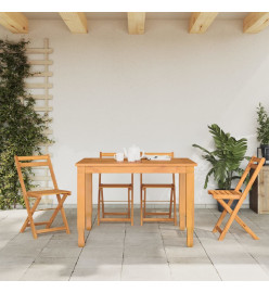 Chaises de bistrot pliantes lot de 4 bois d'acacia solide