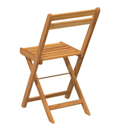 Chaises de bistrot pliantes lot de 4 bois d'acacia solide