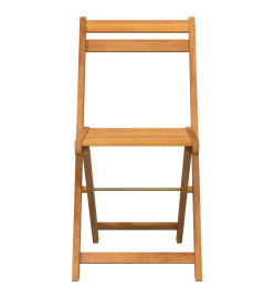 Chaises de bistrot pliantes lot de 8 bois d'acacia solide