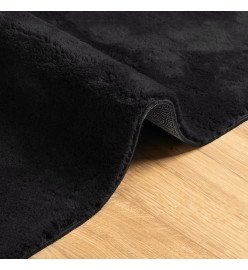 Tapis HUARTE à poils courts doux et lavable noir 240x340 cm