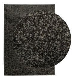 Tapis ISTAN à poils longs aspect brillant anthracite 240x340 cm