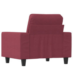 Fauteuil Rouge bordeaux 60 cm Tissu