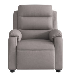 Fauteuil de massage inclinable électrique Taupe Tissu