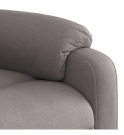 Fauteuil de massage inclinable électrique Taupe Tissu