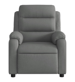 Fauteuil inclinable de massage électrique gris foncé tissu