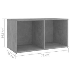 Meubles TV 2 pcs Gris béton 72x35x36,5 cm Aggloméré