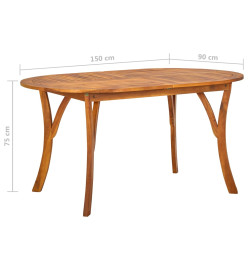 Ensemble de salle à manger de jardin 5 pcs Noir