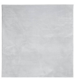 Tapis HUARTE à poils courts doux et lavable gris 200x200 cm