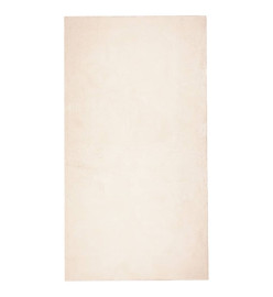 Tapis HUARTE à poils courts doux et lavable beige 80x150 cm