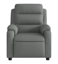 Fauteuil de massage inclinable Gris foncé Tissu