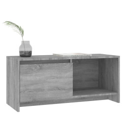 Meuble TV Sonoma gris 90x35x40 cm Aggloméré