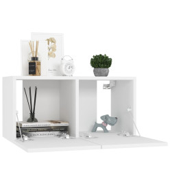 Ensemble de meubles TV 8 pcs Blanc Aggloméré