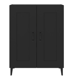 Buffet Noir 69,5x34x90 cm Bois d'ingénierie