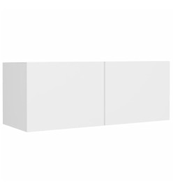 Ensemble de meubles TV 8 pcs Blanc Bois d'ingénierie