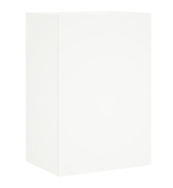 Meuble TV mural blanc 40,5x30x60 cm bois d'ingénierie