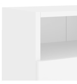 Meubles TV muraux 2 pcs blanc 80x30x30 cm bois d'ingénierie