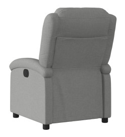 Fauteuil inclinable électrique Gris foncé Tissu