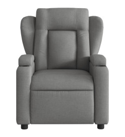 Fauteuil inclinable électrique Gris foncé Tissu