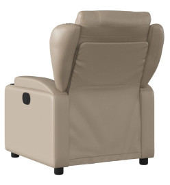 Fauteuil de massage inclinable électrique cappuccino similicuir