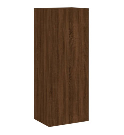 Meuble TV mural chêne marron 40,5x30x102 cm bois d'ingénierie