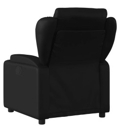 Fauteuil inclinable électrique Noir Similicuir