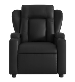 Fauteuil inclinable électrique Noir Similicuir