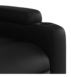 Fauteuil inclinable électrique Noir Similicuir