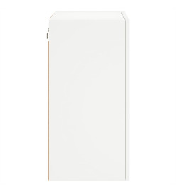 Meubles TV muraux 2 pcs blanc 40,5x30x60 cm bois d'ingénierie