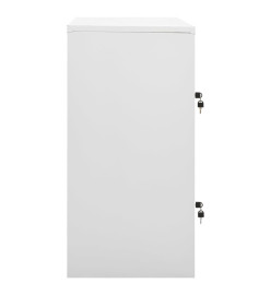 Armoire à casiers Gris clair 90x45x92,5 cm Acier