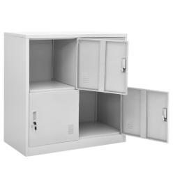 Armoire à casiers Gris clair 90x45x92,5 cm Acier