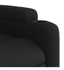 Fauteuil de massage inclinable électrique Noir Tissu