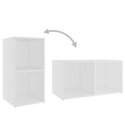 Ensemble de meubles TV 6 pcs Blanc Aggloméré