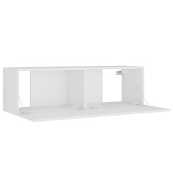 Ensemble de meubles TV 8 pcs Blanc Bois d'ingénierie