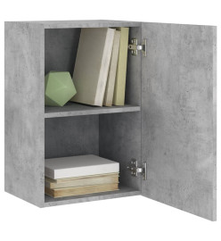 Meubles TV muraux 2 pcs gris béton 40,5x30x60cm bois ingénierie