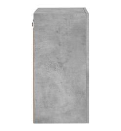 Meubles TV muraux 2 pcs gris béton 40,5x30x60cm bois ingénierie