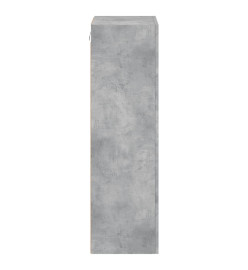 Meuble TV mural gris béton 40,5x30x102 cm bois d'ingénierie