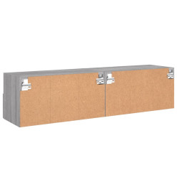 Meubles TV muraux 2pcs sonoma gris 60x30x30cm bois d'ingénierie