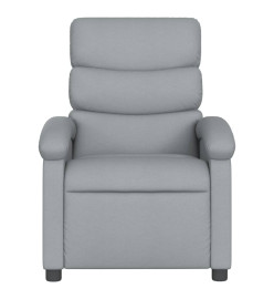 Fauteuil inclinable électrique Gris clair Tissu