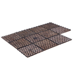 Carreaux de terrasse 11 pcs 30x30 cm bois récupération massif