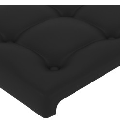 Têtes de lit 2 pcs Noir 72x5x78/88 cm Similicuir