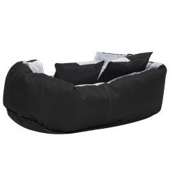 Coussin réversible lavable pour chien Gris et noir 65x50x20 cm