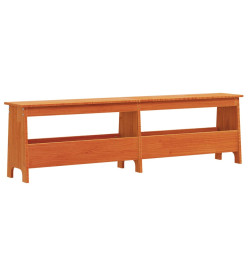 Banc d'entrée cire marron 160x28x45 cm bois de pin massif