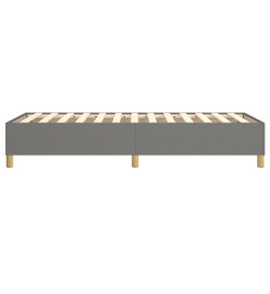 Sommier à ressorts de lit Gris foncé 100x200 cm Tissu