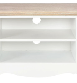 Meuble TV Blanc 120 x 30 x 40 cm Bois