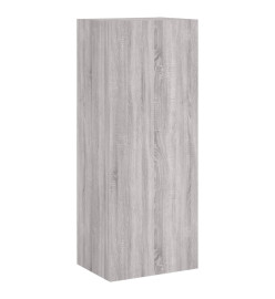 Unités murales TV 4 pcs sonoma gris bois d'ingénierie