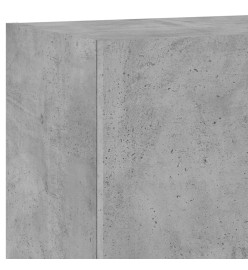 Unités murales TV 5 pcs gris béton bois d'ingénierie